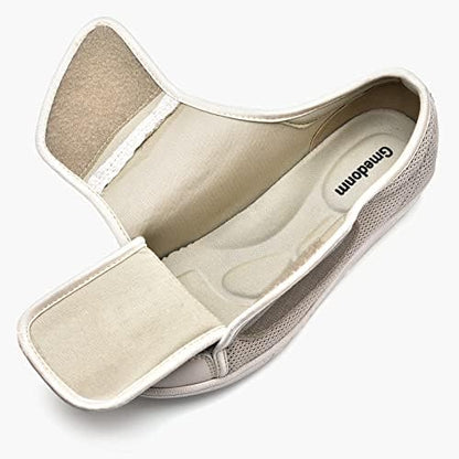 Adjustable wide fit shoes for women with bunions and edema