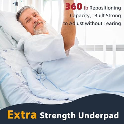 Sofyfine heavy duty waterproof bed pads stacked with packaging details