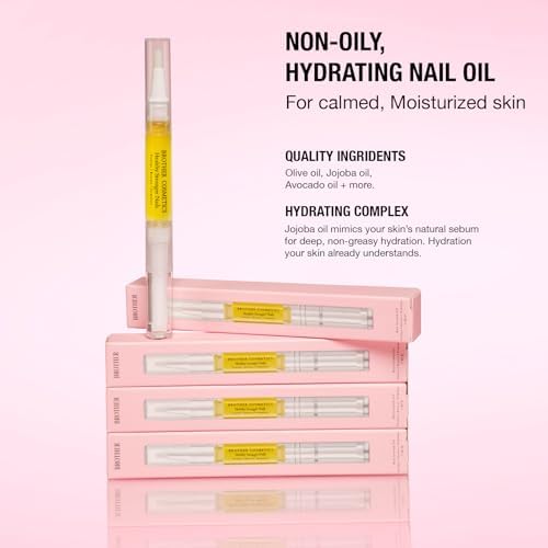 Authentic Brother Cosmetics viral nail oil packaging for strong nails