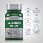 Piping Rock Selenium mineral supplement bottle side angle