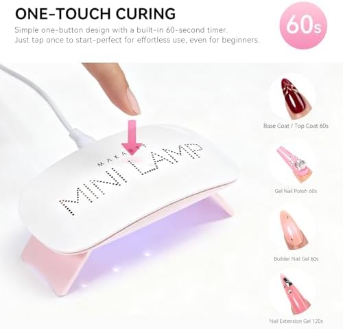 Top view of Makartt 6W curing lamp for gel polish