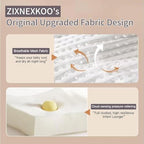 Top view of baby relaxing on Zixnexkoo memory foam lounger