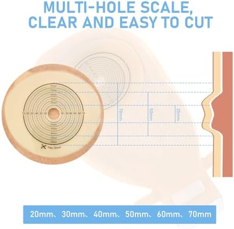 Stick On Closure Mechanism On Drainable Ostomy Bag For Easy Emptying
