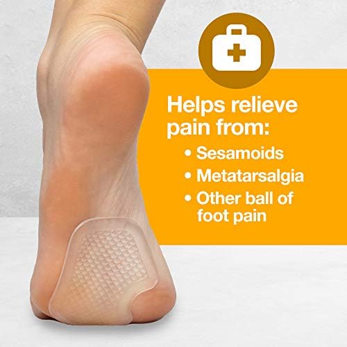 ZenToes ball of foot cushions showing the self-adhesive medical grade gel texture.