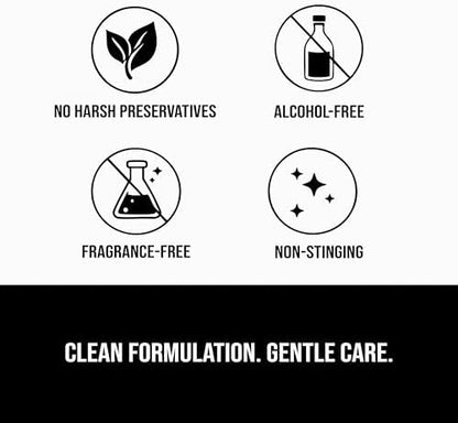 Quitch skin repair and first aid cleanser for facial irritation.