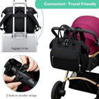 Loradi parent bag showcasing back anti-theft zipper pocket