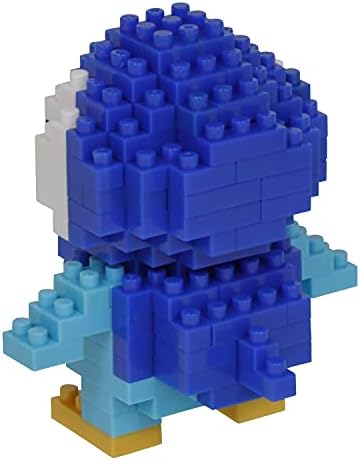 Nanoblock Pokemon Piplup kit instructions manual showing step by step assembly