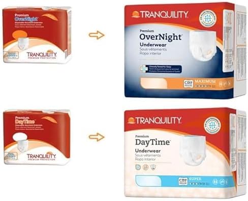 Tranquility adult protective underwear size two extra large dimensions details