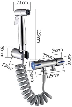 Flexible shower hose and dual-outlet adapter valve included in the set.