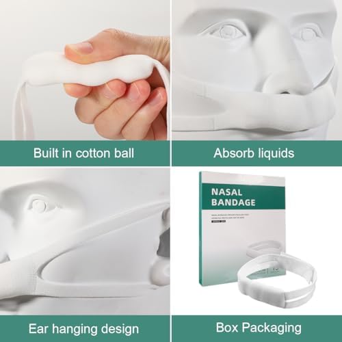 Adjustable medical nose bandage for post-operative care