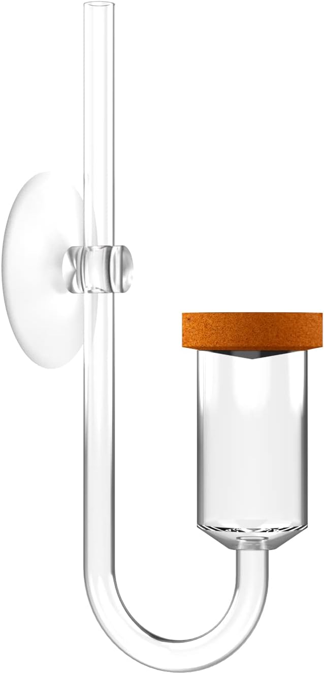 Shatterproof acrylic bubble counter section of the Fzone Neo aquarium system diffuser.