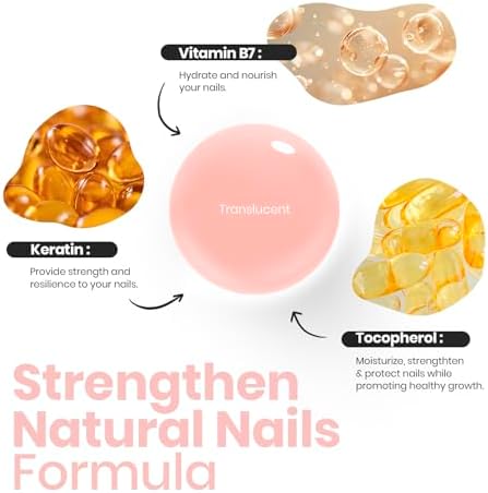 Beetles nail strengthener applied on natural nails