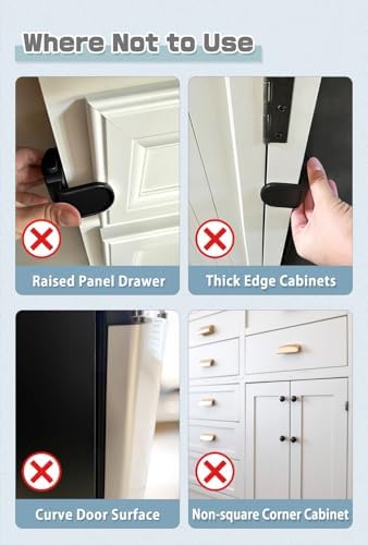 Maveek drawer safety locks in kitchen cupboard application