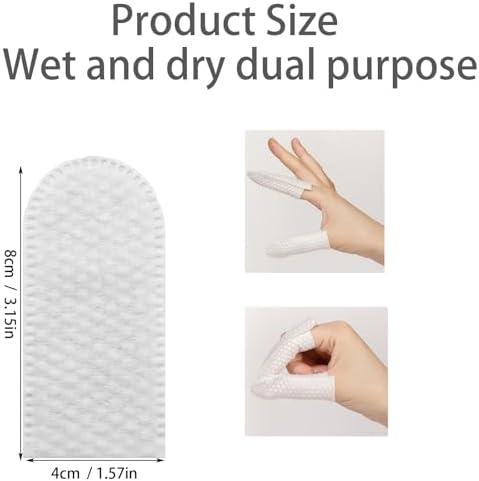 Pack of one hundred breathable cotton finger sleeves for wound protection