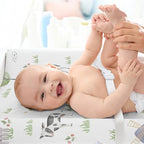 Elasticized edge of the infant diaper change mat sheet