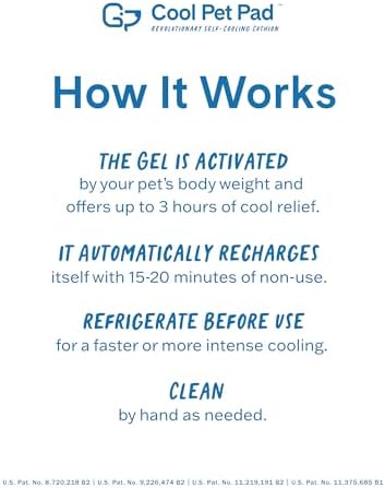 Automatic recharging pressure activated dog cooling mat placement on floor