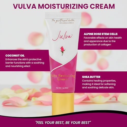 Julva feminine skincare tube for hydration and intimate tissue rejuvenation