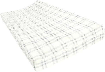 Hudson Baby forest animals design fitted cotton cover on a nursery changing mat