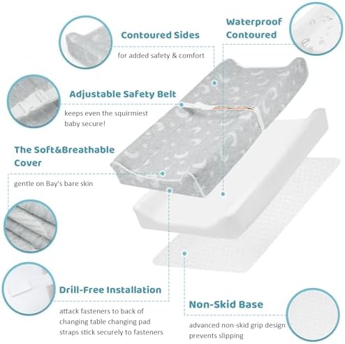 BBjixiang waterproof changing pad with safety belt