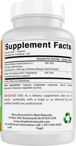 Best Naturals metabolism support supplement bottle