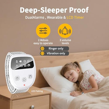Rechargeable potty training device for children demonstrating the wireless transmitter attachment on underwear