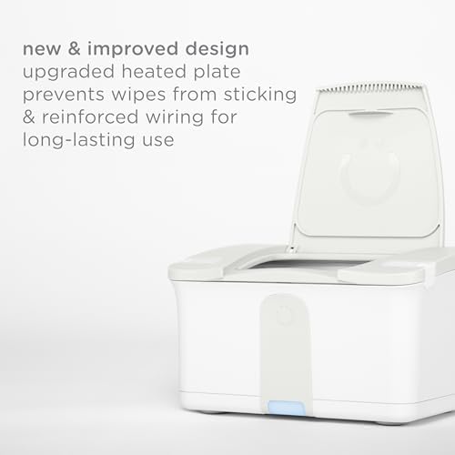Side view of Ubbi Wipes Warmer moisture lock lid
