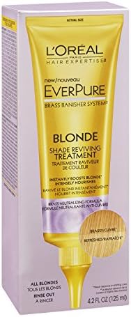 L'Oreal Paris Everpure anti-brass treatment bottle illustrating the professional salon-quality formulation.