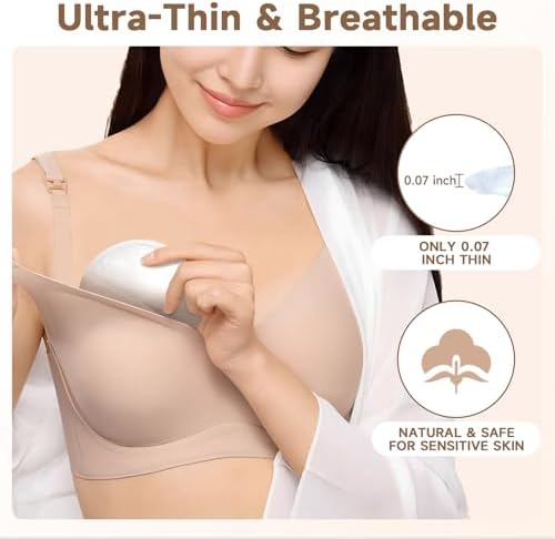 Dafi breast pads showing ultra-thin and breathable material