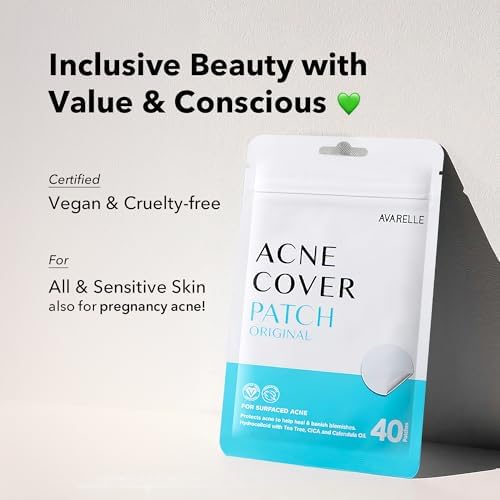 Avarelle 40 count acne patch box angle view