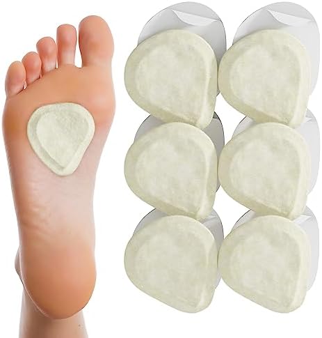MARS Wellness Metatarsal Felt Foot Pads front view showing skived cut design.