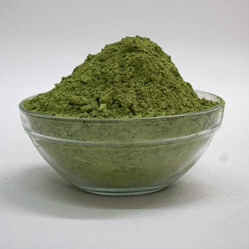 Organic indigo leaf powder pouch showing natural hair care packaging