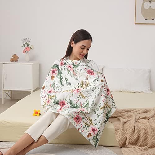 Mother using Insular nursing cover for discreet public feeding
