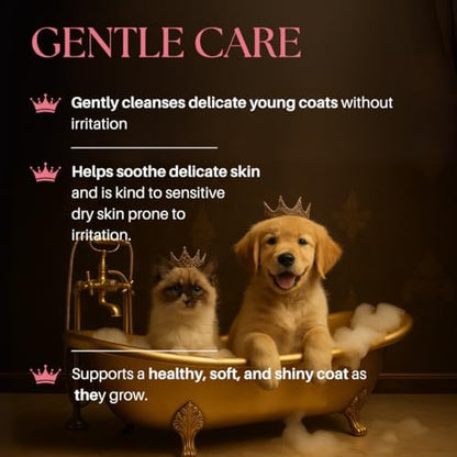 Barkin & Meowson 350ml puppy and kitten shampoo showcasing baby cotton scent