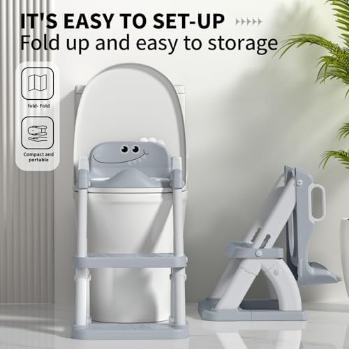 AJVV 2 in 1 toilet training chair fitting on an oval adult commode