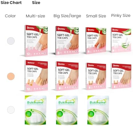 Gel toe sleeves infused with aloe vera showing flexible texture