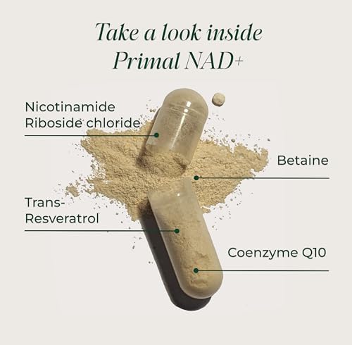 Primal Harvest NAD Plus Supplement capsule nutrition breakdown