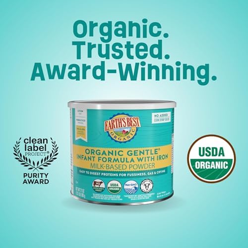 Organic gentle formula for birth to twelve months ingredients list