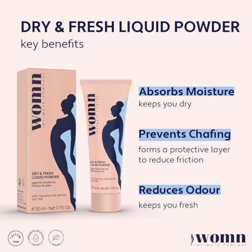 Womn intimate hygiene cream for thighs and under-bust sweat absorption