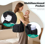 Golf Quality 14L Puffer Diaper Bag Tote styled with stroller hooks