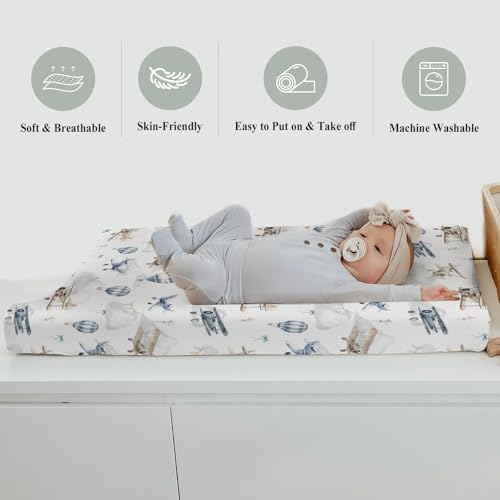 ZoUbqchY airplane pattern changing pad cover packaging