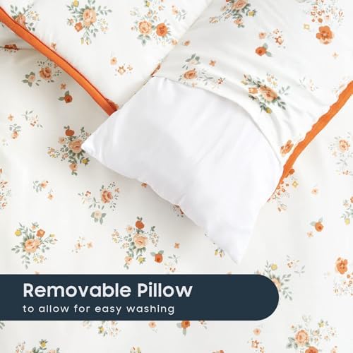 Wake In Cloud daycare preschool sleep gear showcasing the removable pillow insert feature