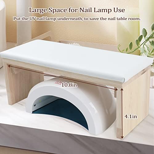 High-density sponge hand rest for acrylic nail application