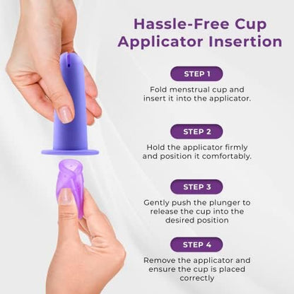 Pink silicone sterilizer holder for sanitizing menstrual cups between cycles.