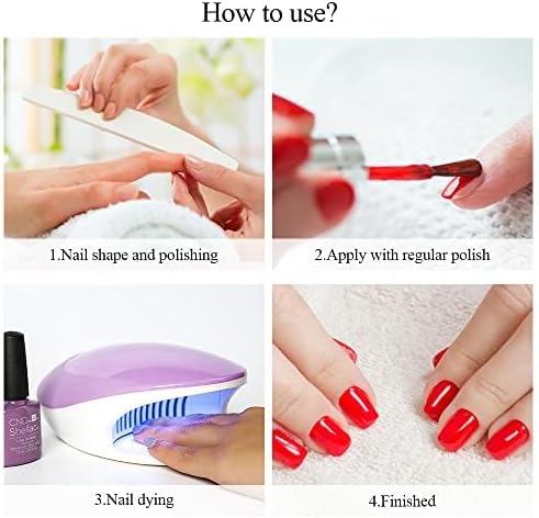 Compact nail dryer for kids showing battery compartment