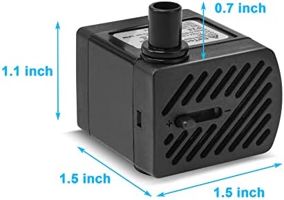 DaToo ultra quiet aquarium pump kit with the included clear plastic distribution tube.