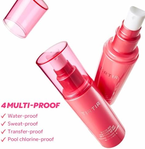 Semi-matte finish setting spray for oily skin makeup protection