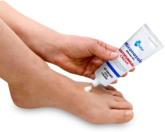 Two pack bundle of Globe antifungal medicated cream for athlete's foot