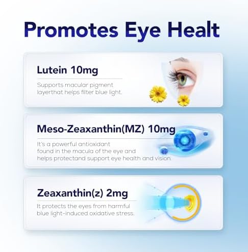 Herbal Bee Eye Supplement bottle next to product box container