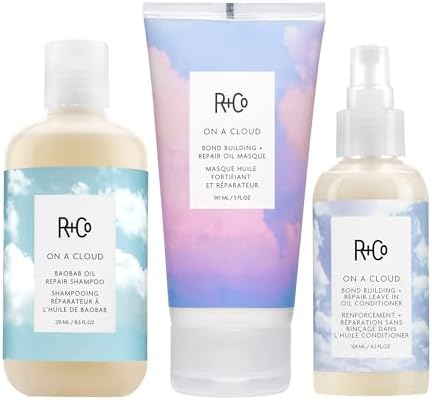 R+Co On A Cloud Baobab Repair Shampoo label details and size indicator