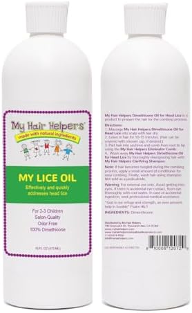 My Hair Helpers lice treatment 16 fluid ounce packaging details